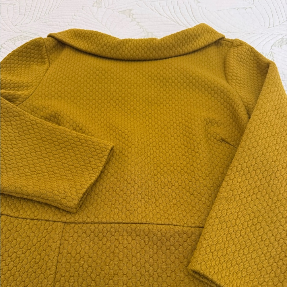 Boden Estella Jacquard Mustard Dress- Size 8 - Picture 10 of 13